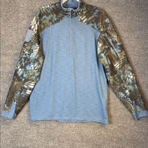 5.11 Tactical Men’s Half Zip Long Sleeve Kryptek Camouflage Pullover Large